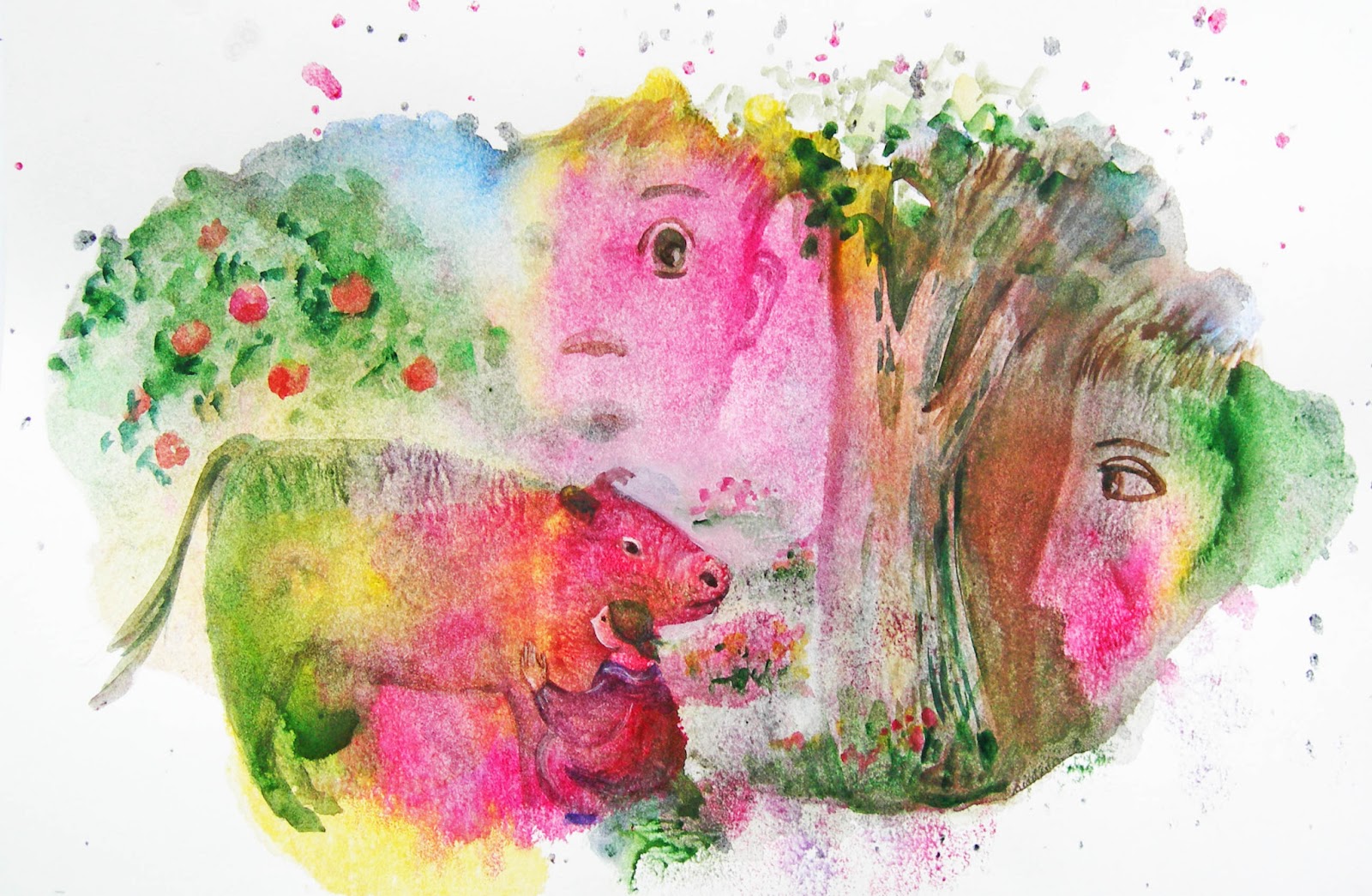 Елена Плеханова монотипия